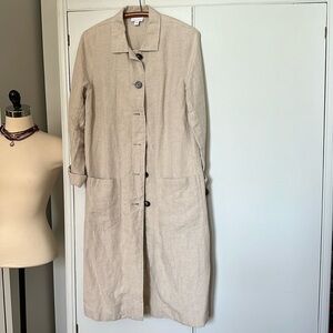 J Jill size Small Linen Duster Coat